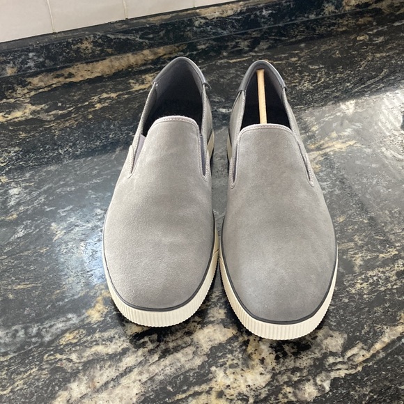 Cole Haan grey sued shoes male size 11 - Picture 2 of 4